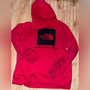 Red northface hoodie ❤️